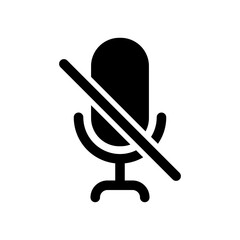 Mute Button In Black Color For Silent Sound
