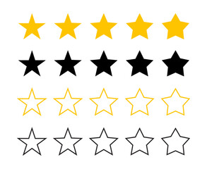 Star icon set