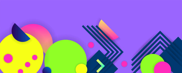 Obraz premium New summer juicy fresh Bright color design backgrounds template summer juicy background with geometric elements. Vector art eps10