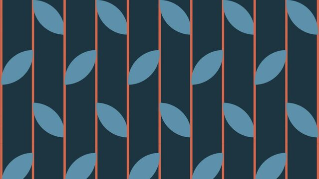 An abstract retro repeating pattern loop motion graphic background.