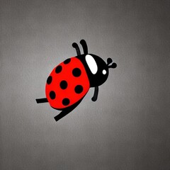Obraz premium illustration of a ladybug in cartoon style