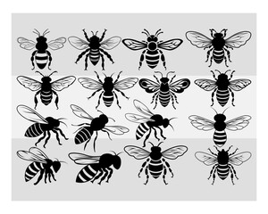 Bee Svg | SVG Bundle | Bumble Bee Svg | Honey Bee Silhouette| Animals Svg | Circut Cut Files Silhouette | Bee Clipart Svg | Honeybee Svg | Silhouette| Vcetor| Outline | Eps | Cut file