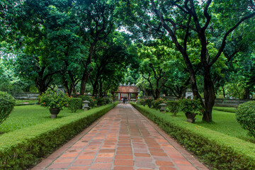 Temple of literature or Van Miếu at Hanoi, Vietnam