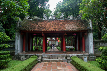 Temple of literature or Van Miếu at Hanoi, Vietnam