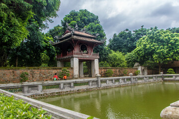 Temple of literature or Van Miếu at Hanoi, Vietnam