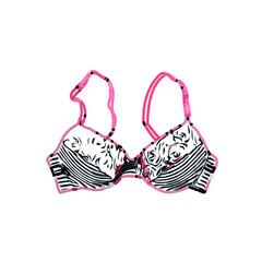 bra/breast cover color sketch with transparent background