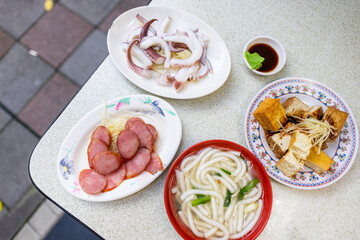 Taiwanese cuisine food at the street