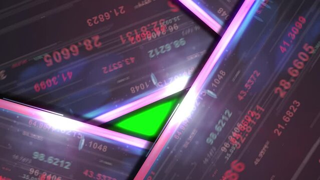  abstract trading animation with numbers. Random digital background with stock trade motion graphic in moving blocks