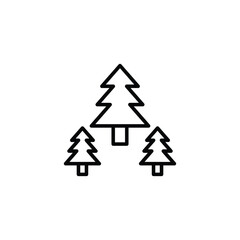 Fototapeta premium Virgin Forest icon design with white background stock illustration