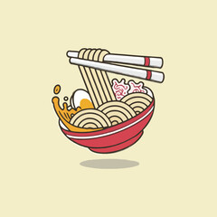 illustration of a plate with food