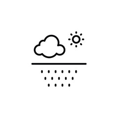 Littoral icon design with white background stock illustration