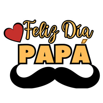 Feliz d&iacute;a pap&aacute;, letrero bonito