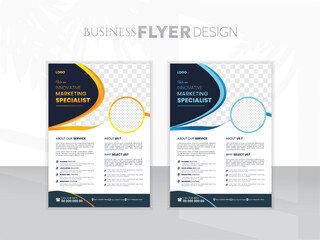 Collection of modern design poster flyer brochure cover layout template. With Curve Design. Annual report brochure flyer design template vector, Leaflet presentation. Layout in A4 Size.