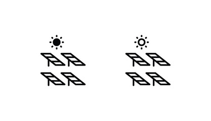 Renewable Energy icon design with white background stock illustration