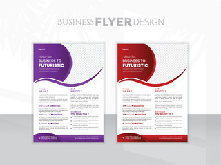 Collection of modern design poster flyer layout template. Annual report brochure flyer design template vector, Leaflet presentation. Layout in A4 Size.