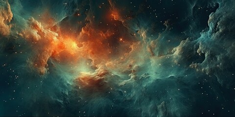 Colorful space galaxy cloud nebula. Stary night cosmos. Universe science astronomy. Supernova background wallpaper	