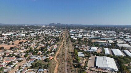 Broadhurst area and road network, Gaborone, Botswana, Africa