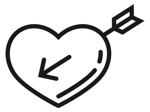 recommend clip art: Heart with arrow. Love symbol. Cupid sign
