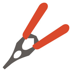 Pliers icon. Electric repair tool. Worker instrument