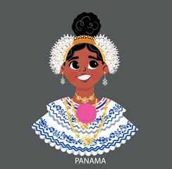 Mujer Panameña con Pollera © Vanega