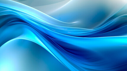 Modern Blue Abstract wave background. Futuristic corporate concept. AI generative