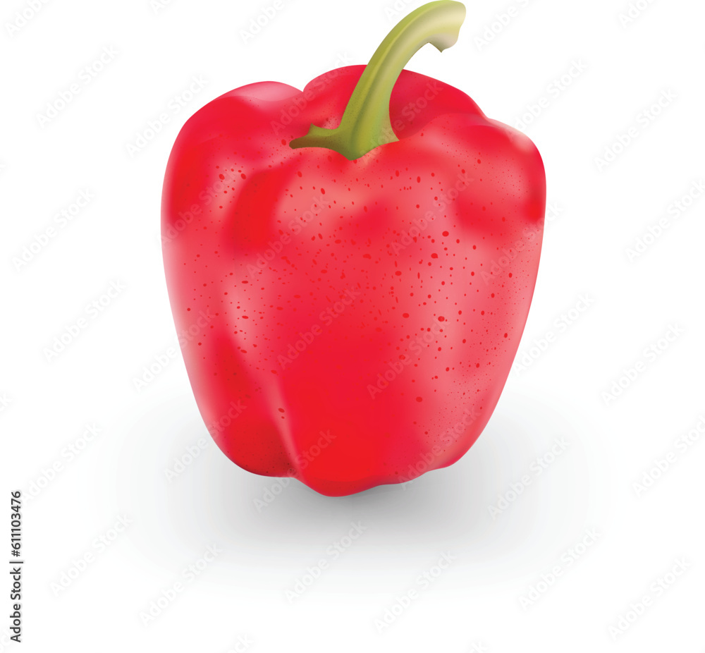 Wall mural red bell pepper