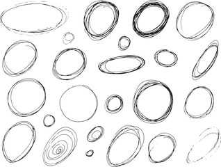 Circle pencil doodles - 611103491