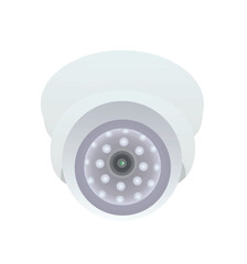 Surveillance camera lens. vector illustration