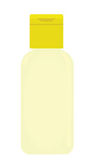 Hotel shampoo bottle. vector illustration