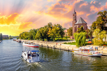 Blick auf Brandenburg an der Havel, Deutschland 