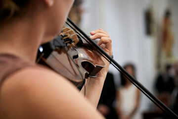 violín, cuerda, música, tocar