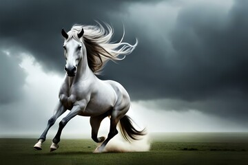 Obraz na płótnie Canvas beautiful horse generative by ai 