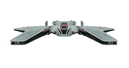 spaceship invaider in front view
