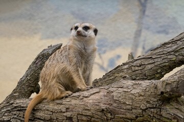 Fototapeta premium meerkat on guard