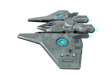 spaceship invaider in top side view © DM7