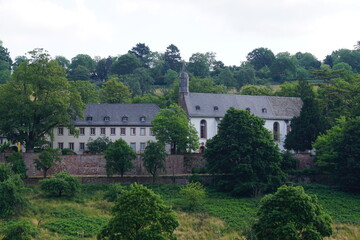 Fototapeta na wymiar Aufnahme Kloster Stift Neuburg von der gegenüberliegenden Neckarseite