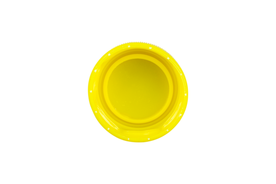 plastic bottle cap, plastic recycling or reuse isolated from background