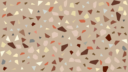 terrazzo pattern brown   vector background