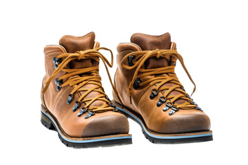  a pair of Hiking boots, adventure, camping, hiking the great outdoors, Recreation-themed, photorealistic illustrations in a PNG, cutout, and isolated. Generative AI