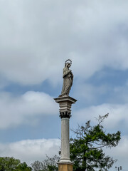 The national sanctuary of Poland, the monastery of Our Lady of Czestochowa at Jasna Gora in may 2020.