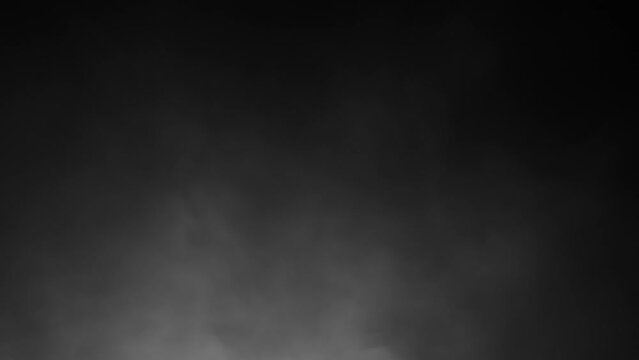 Dark smoke loop slow motion animation background. 