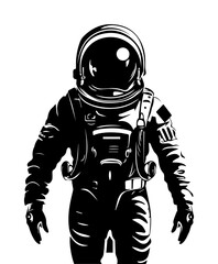 Astronaut isolated on white background