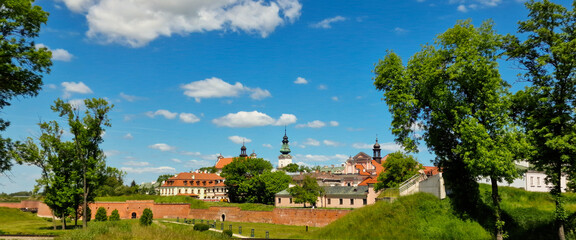 Fototapeta na wymiar Fortifications of the fortress and city of Zamosc. Poland