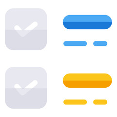 user interface icons in flat , line . glyph, and fill outline version, easy useable for your web, 