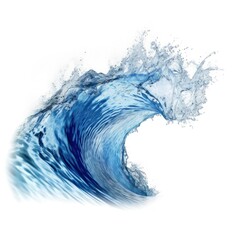 Fototapeta premium Ocean wave isolated. Illustration AI Generative.