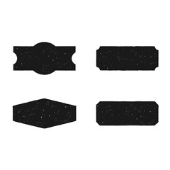 Vintage rustic black banner and frame vector collection