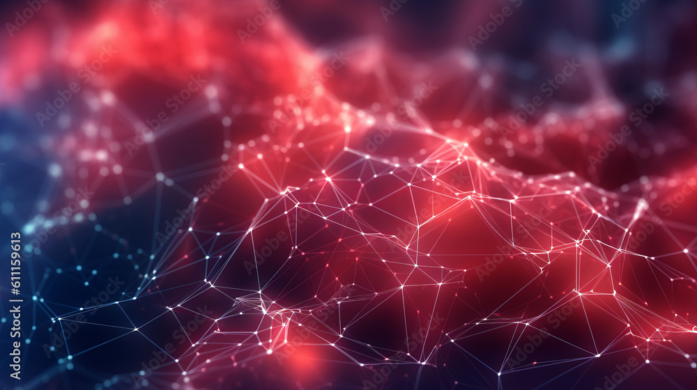 Aufkleber A colorful abstract background with geometric shapes and patterns. Generative ai