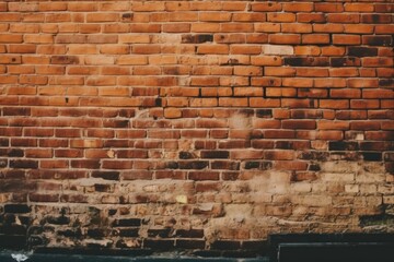cozy brick wall bench for outdoor relaxation. Generative AI