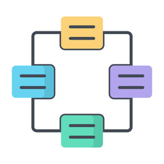 Process Flat Icon