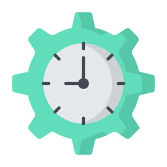 Time Management Flat Icon